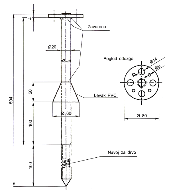 nosac krovni razvodni psk 12 300